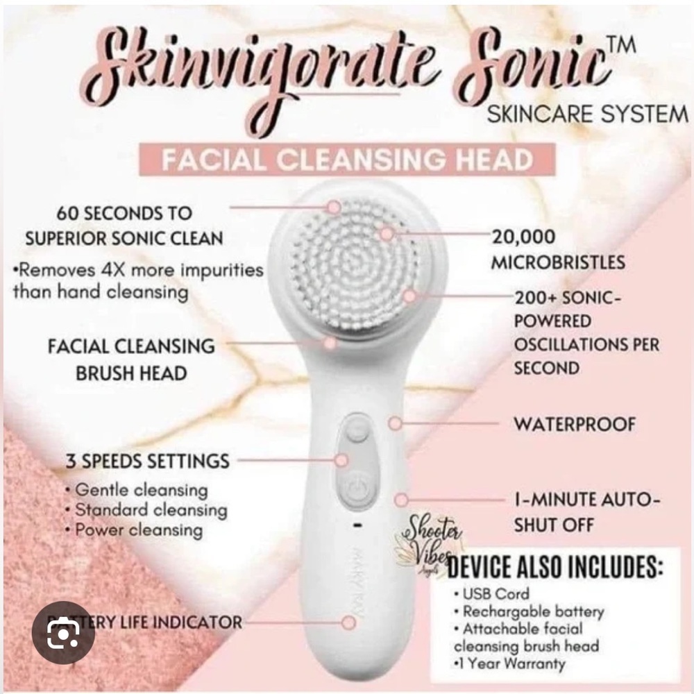 Mary Kay White Facial Cleansing Brush - Picture 3 of 3